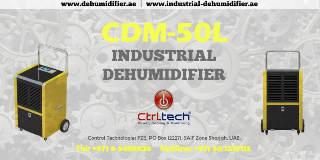 Industrial commercial dehumidifier of 50 liter per day.