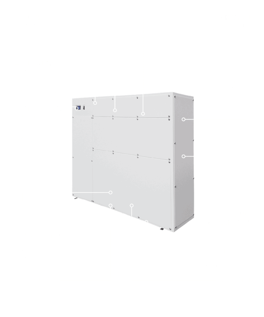 DRY duct dehumidifier for swimming pools.