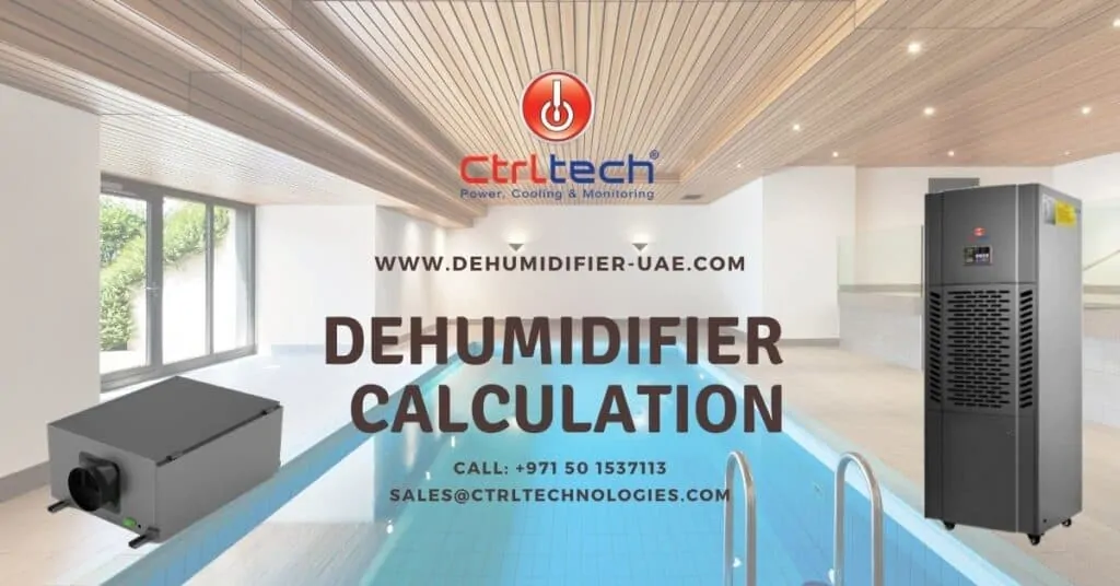Dehumidifier calculation for the indoor swimming pool.